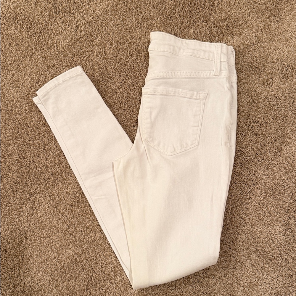Old Navy Rockstar Superskinny White Jeans size 00